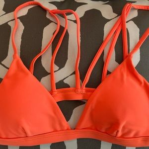 Zaful neon orange bikini top